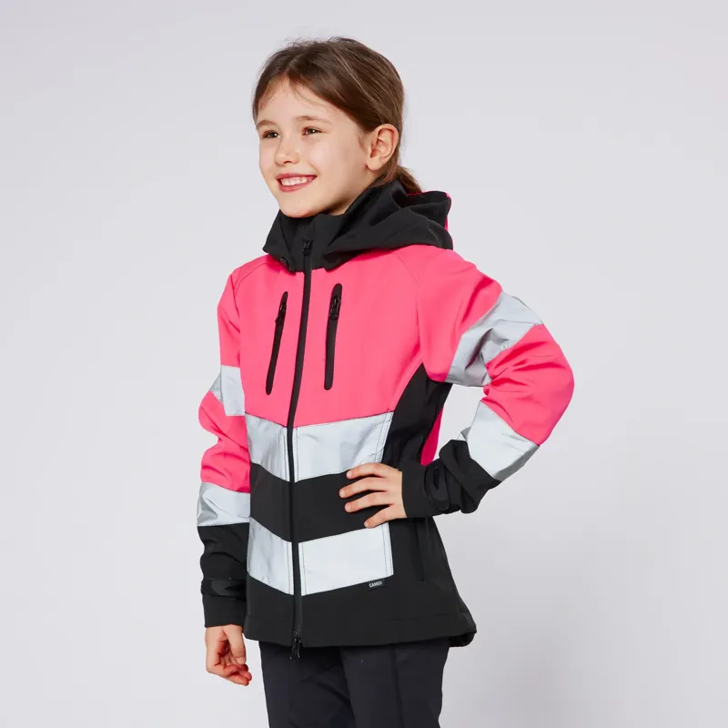 Cameo Equine Performance Hi Viz Junior Jacket in Pink-4