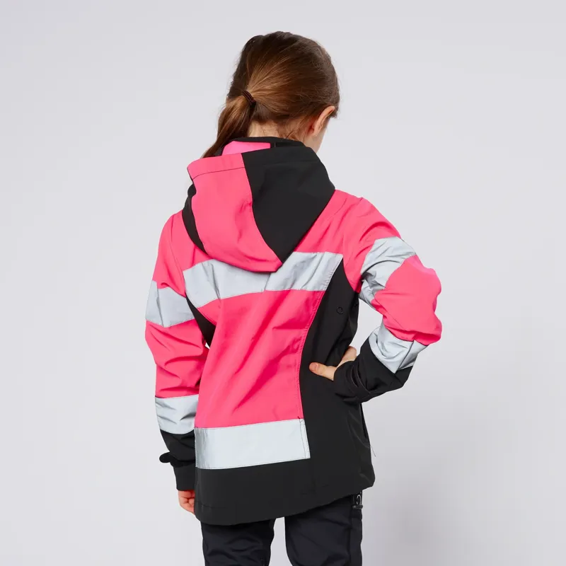 Cameo Equine Performance Hi Viz Junior Jacket in Pink-5