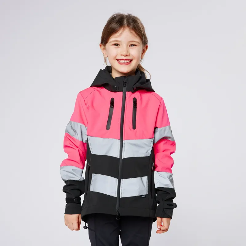 Cameo Equine Performance Hi Viz Junior Jacket in Pink-6