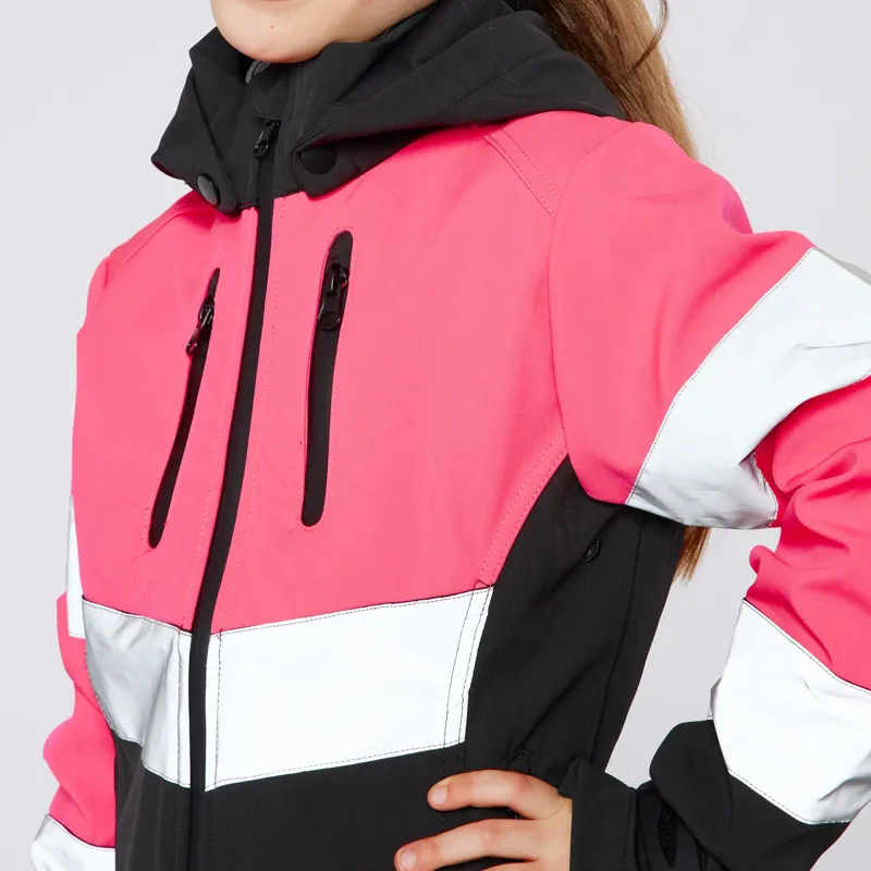 Cameo Equine Performance Hi Viz Junior Jacket in Pink-7