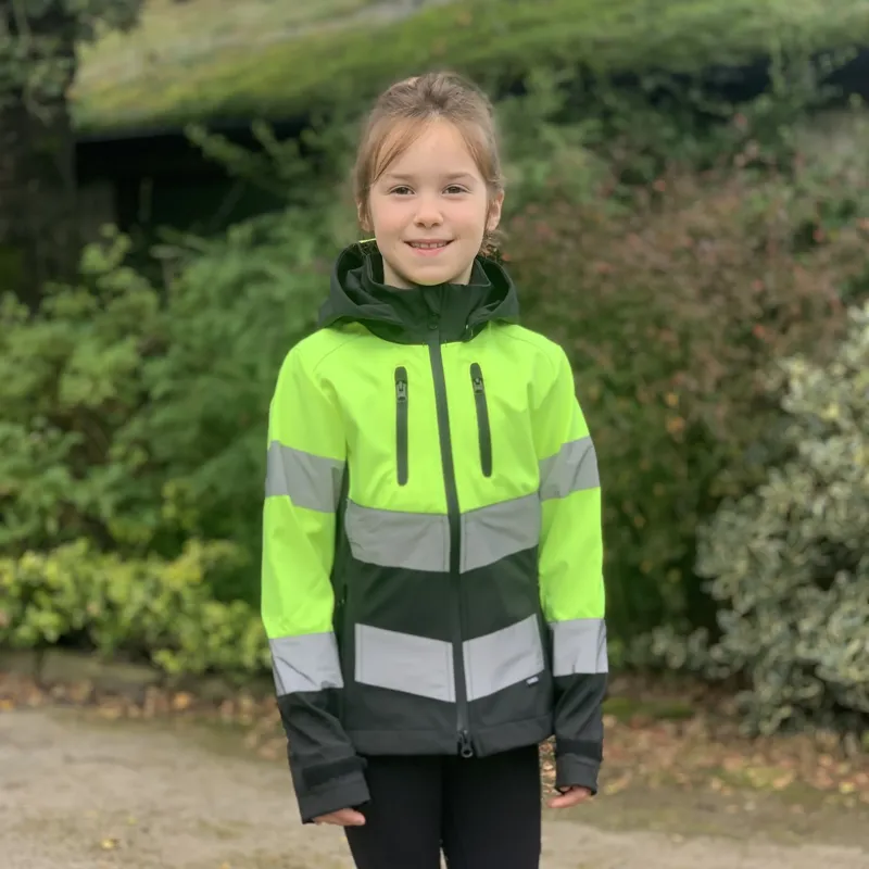 Cameo Equine Performance Hi Viz Junior Jacket in Yellow-8