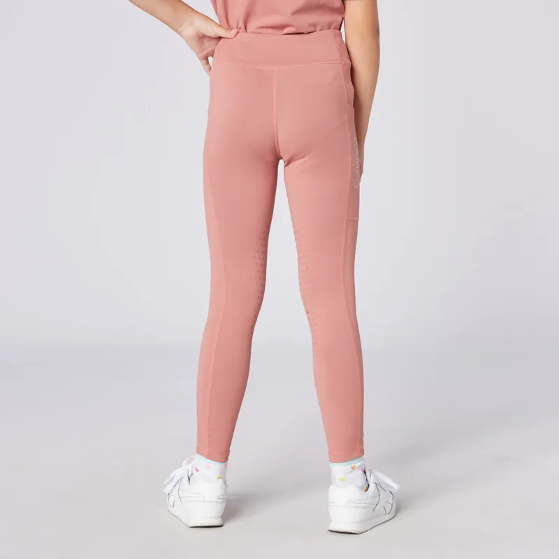 Cameo Core Riding Tights Juniors in Dusky Pink-5
