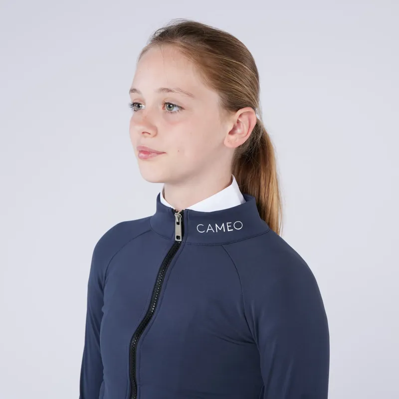 Cameo Ecodry Riding Jacket Juniors in Navy-2