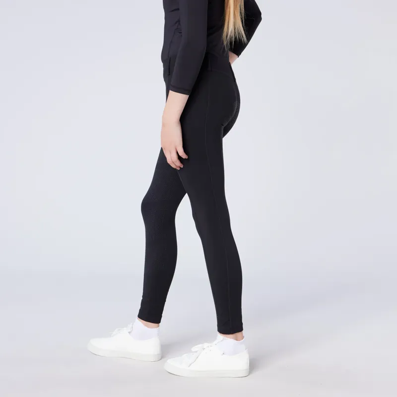 Cameo Equine All Season Riding Tights Juniors in Dark Grey-3