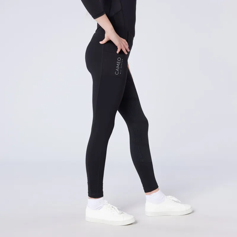 Cameo Equine All Season Riding Tights Juniors in Dark Grey-2