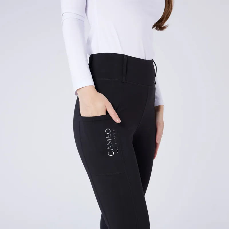 Cameo Equine All Season Riding Tights Ladies in Dark Grey-8