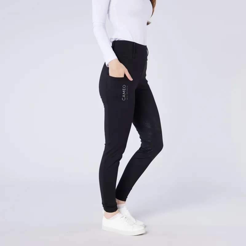 Cameo Equine All Season Riding Tights Ladies in Dark Grey-2