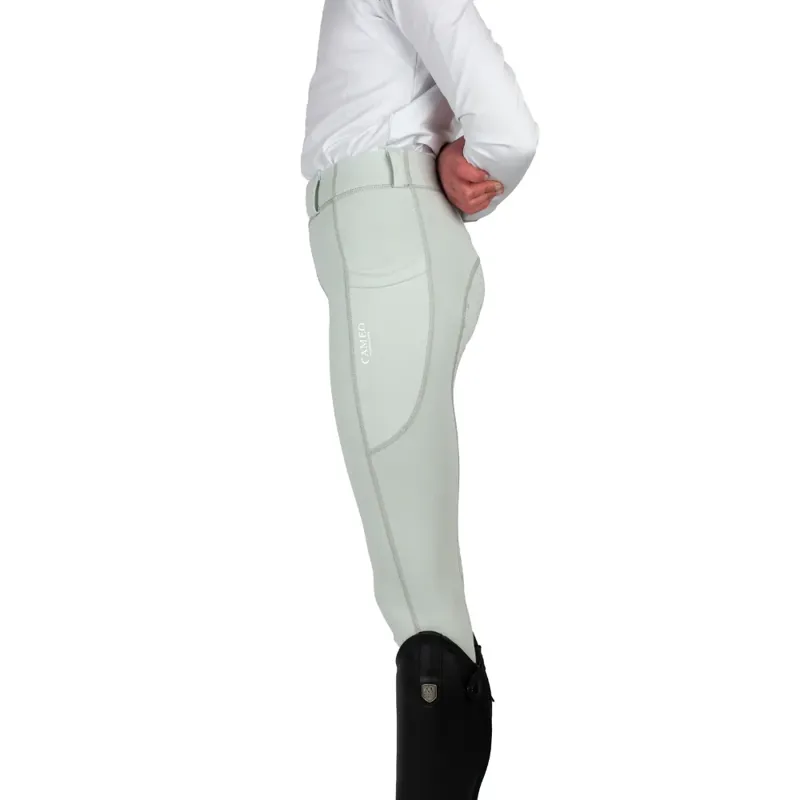 Cameo Junior Performance Riding Tights in Pale Grey-1
