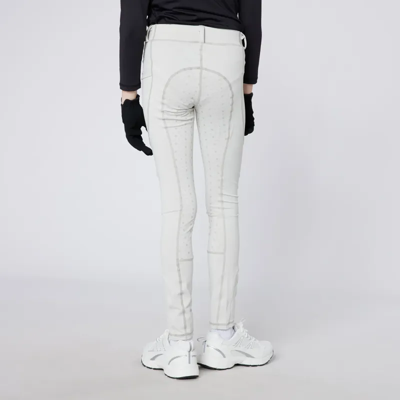 Cameo Junior Performance Riding Tights in Pale Grey-2