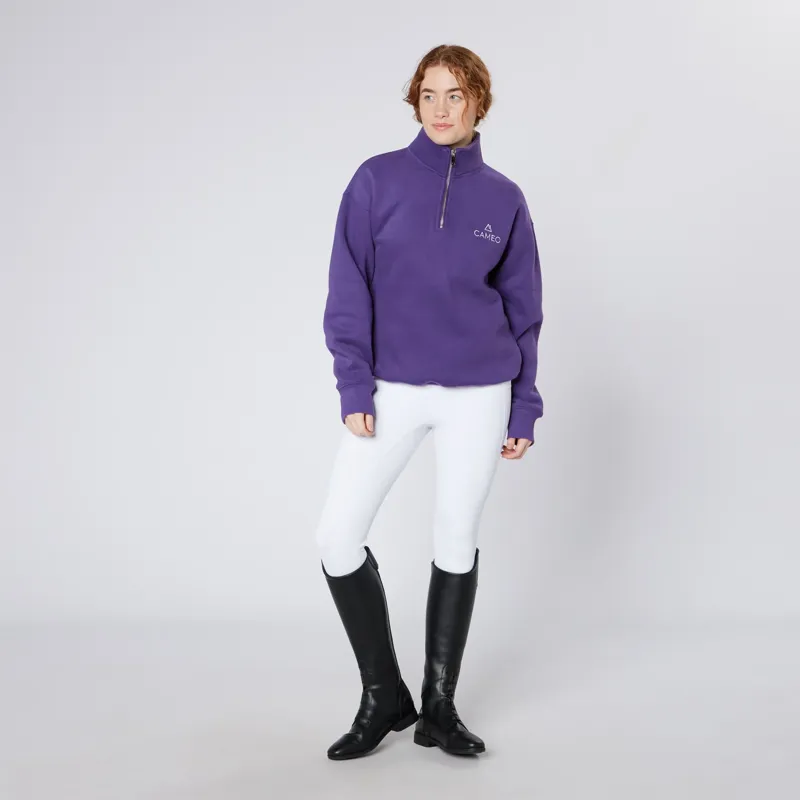 Cameo Mid Layer Sweatshirt Unisex in Purple-1