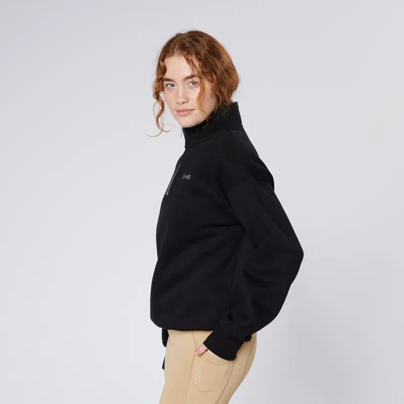 Cameo Mid Layer Sweatshirt Unisex in Black-2