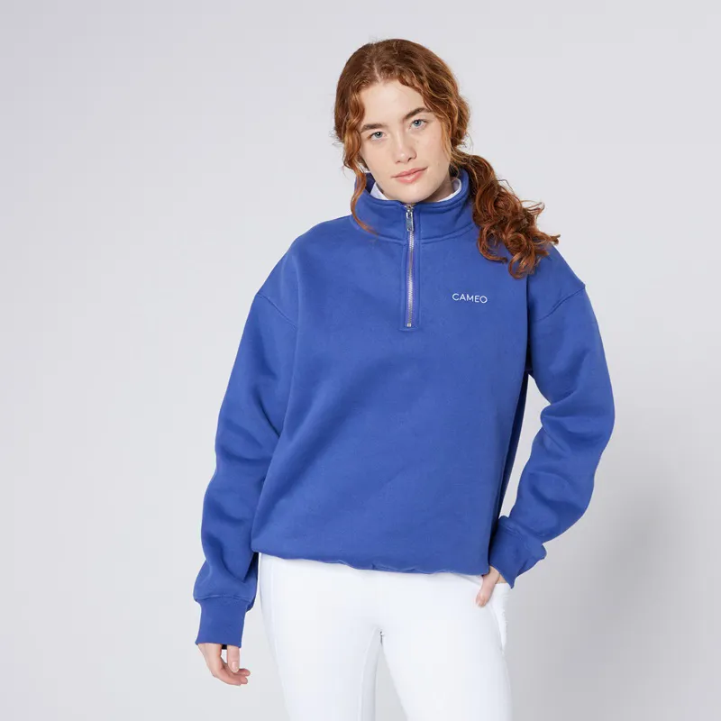 Cameo Mid Layer Sweatshirt Unisex in Blue