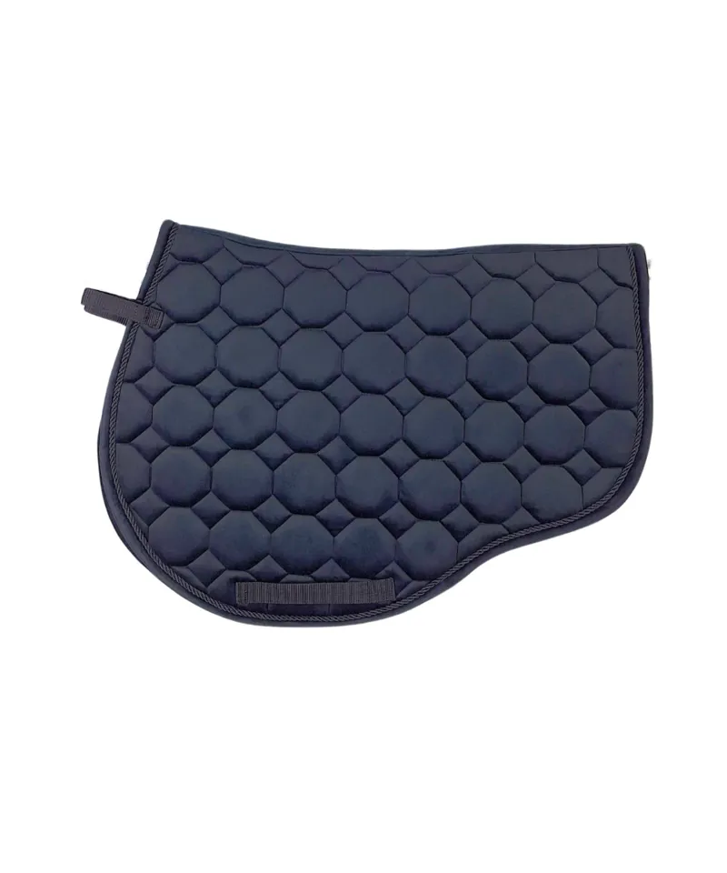 Cameo Suede GP/Jump Saddlecloth in Black