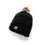 Cameo Winter Bobble Hat in Black