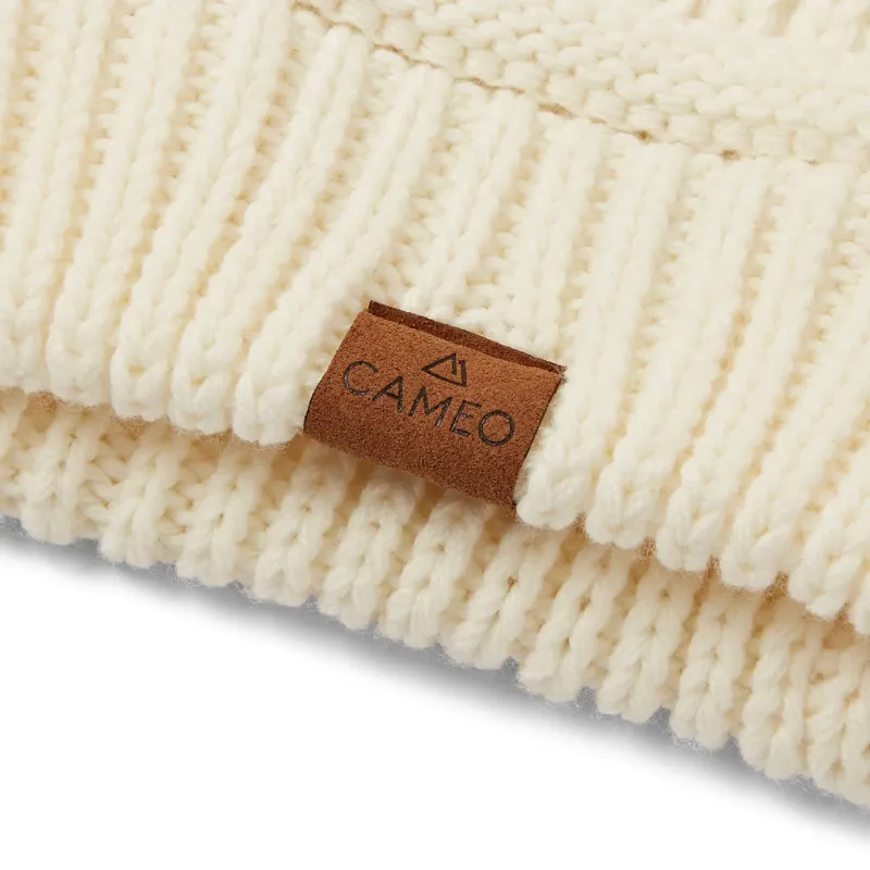 Cameo Winter Bobble Hat in Cream-1
