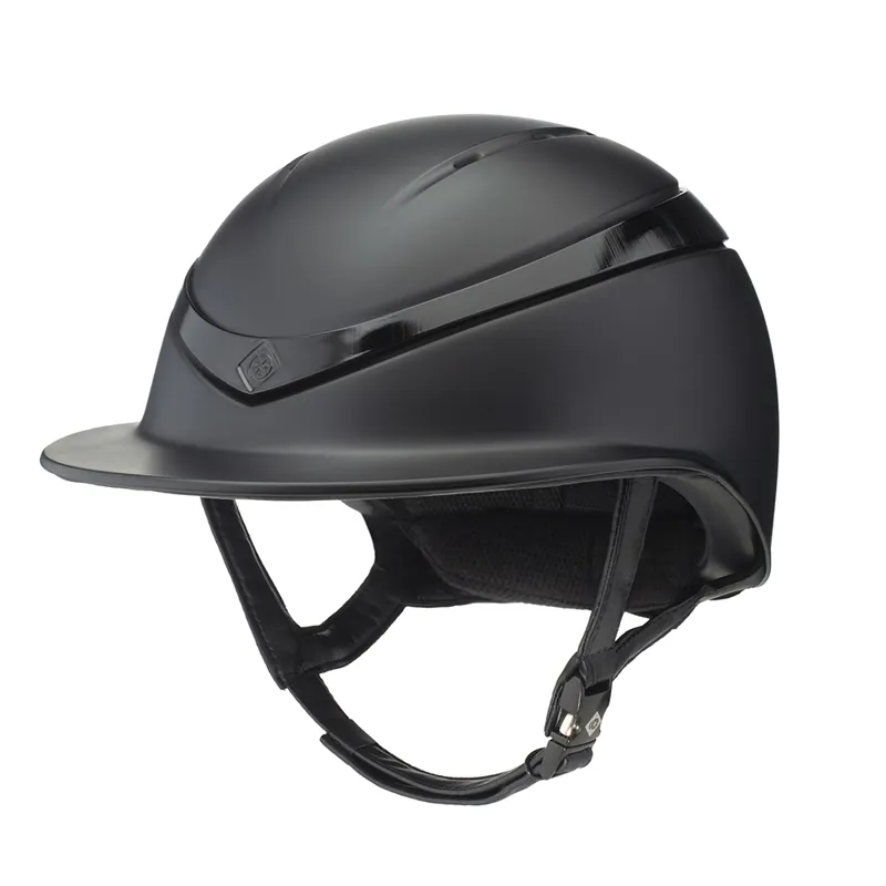 Charles Owen MIPS Halo Riding Hat in Black Matte with Black Gloss