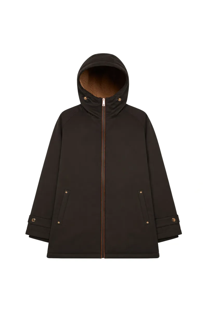 Holland Cooper One-Size Waterproof Jacket - Chocolate-1