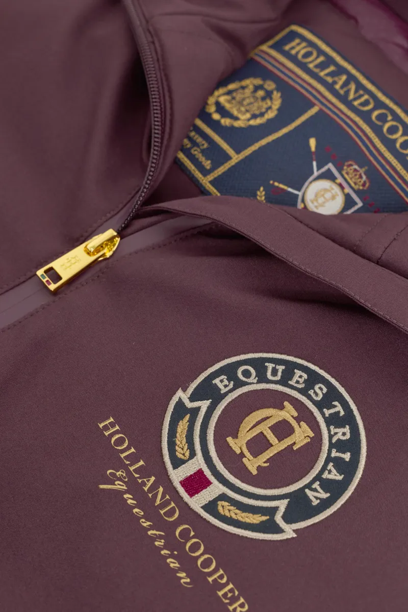 Holland Cooper Chiltern Team Waterproof Jacket Ladies in Mulberry-5