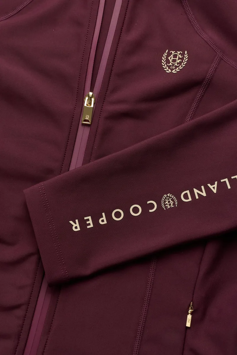 Holland Cooper Chiltern Zip Training Top Ladies in Mulberry-5