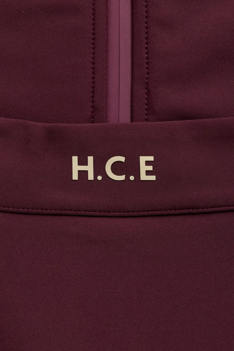 Holland Cooper Chiltern Zip Training Top Ladies in Mulberry-6