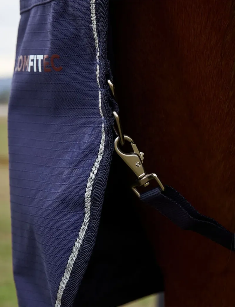 Weatherbeeta Comfitec Prelim Combo 220g Turnout Rug in Navy Plaid-3