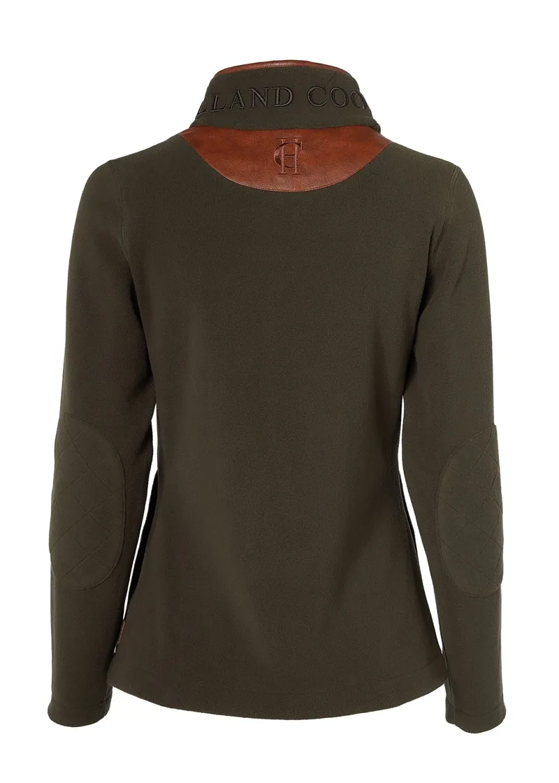 Holland Cooper Country Fleece Quarter Zip Ladies in Khaki-5