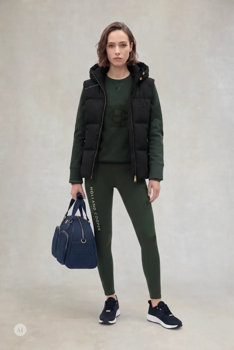 Holland Cooper Cranborne Crystal Crew - Ivy Green-5