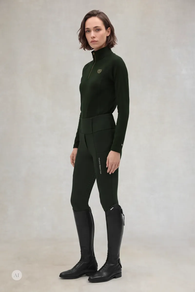 Holland Cooper Cranborne Contour Breeches Ladies in Dark Olive-7