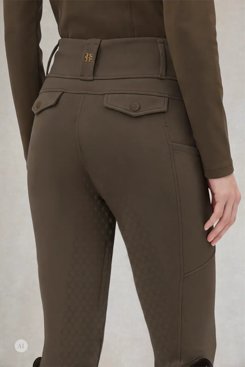 Holland Cooper Cranborne Contour Breeches Ladies in Mocha-4