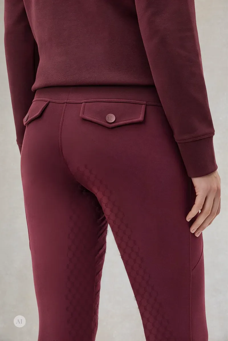Holland Cooper Cranborne Contour Breeches Ladies in Mulberry-3