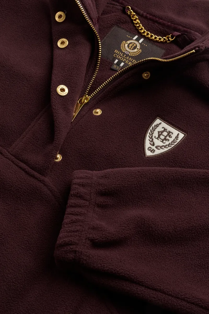 Holland Cooper Cranborne Over Head Fleece - Mulberry-7