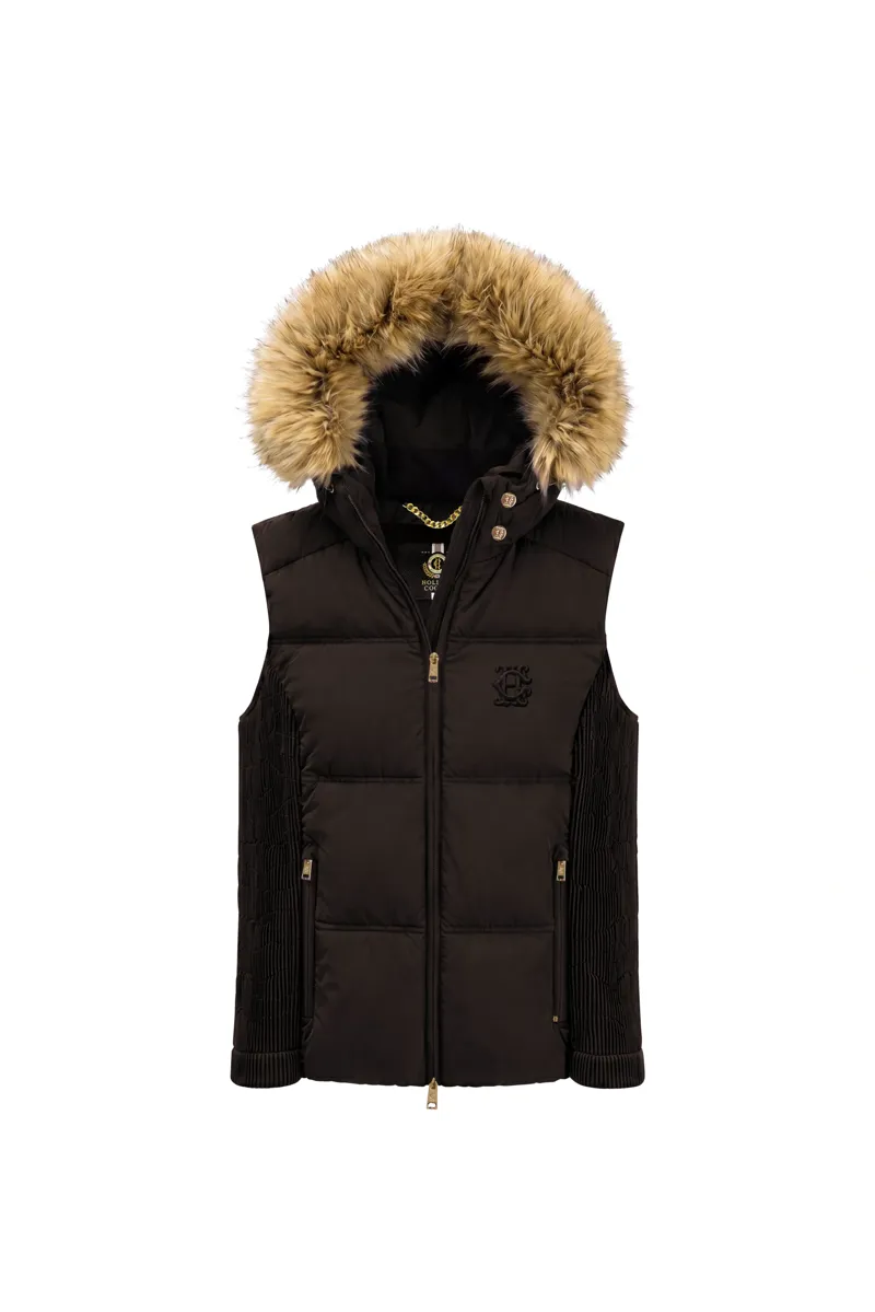 Holland Cooper Cranborne Training Gilet Ladies in Chocolate-2