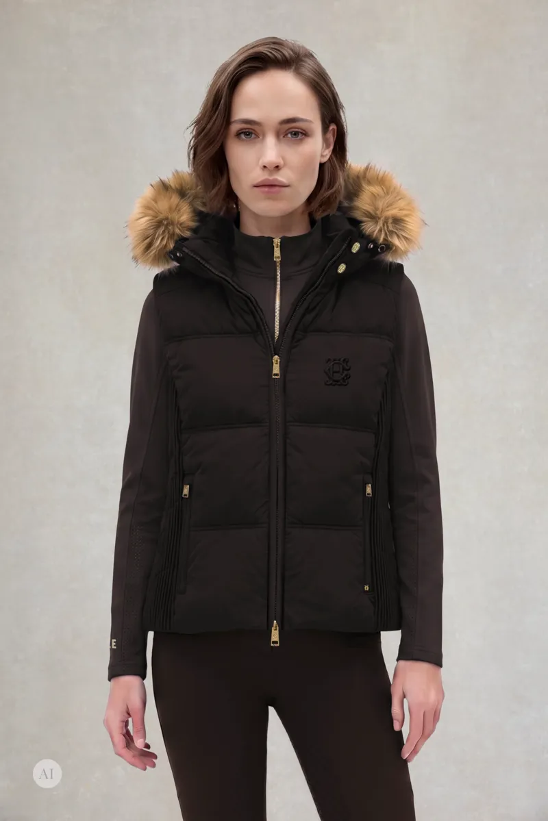 Holland Cooper Cranborne Training Gilet Ladies in Chocolate