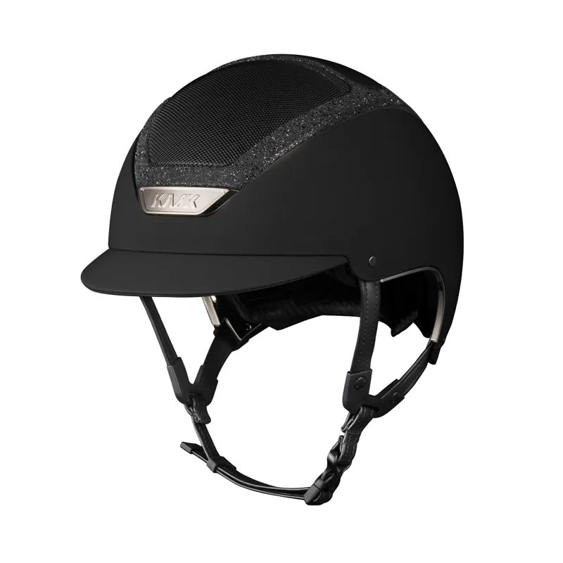 Kask Dogma Chrome II Riding Hat in Black with Black Swarovski Frame