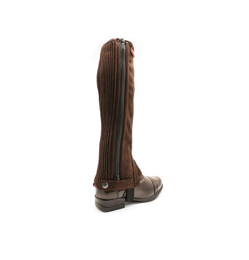 Dever Amara Synthetic Suede Half Chaps Adult in Brown-1