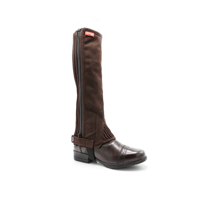 Dever Amara Synthetic Suede Half Chaps Adult in Brown-3