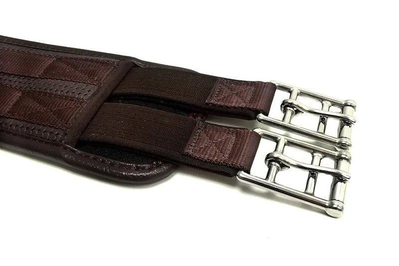 Dever Comfort Girth with Elastic Both Ends in Brown-1