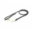 Digby and Fox Rolled Leather Lead Black