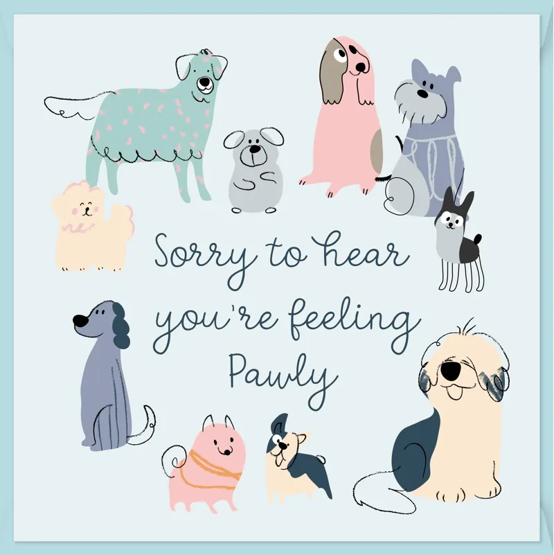 Doodley Dogs Feeling Pawly Card