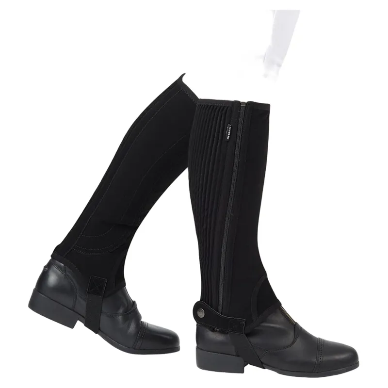 Dublin Easy-Care Half Chaps II Adults in Black