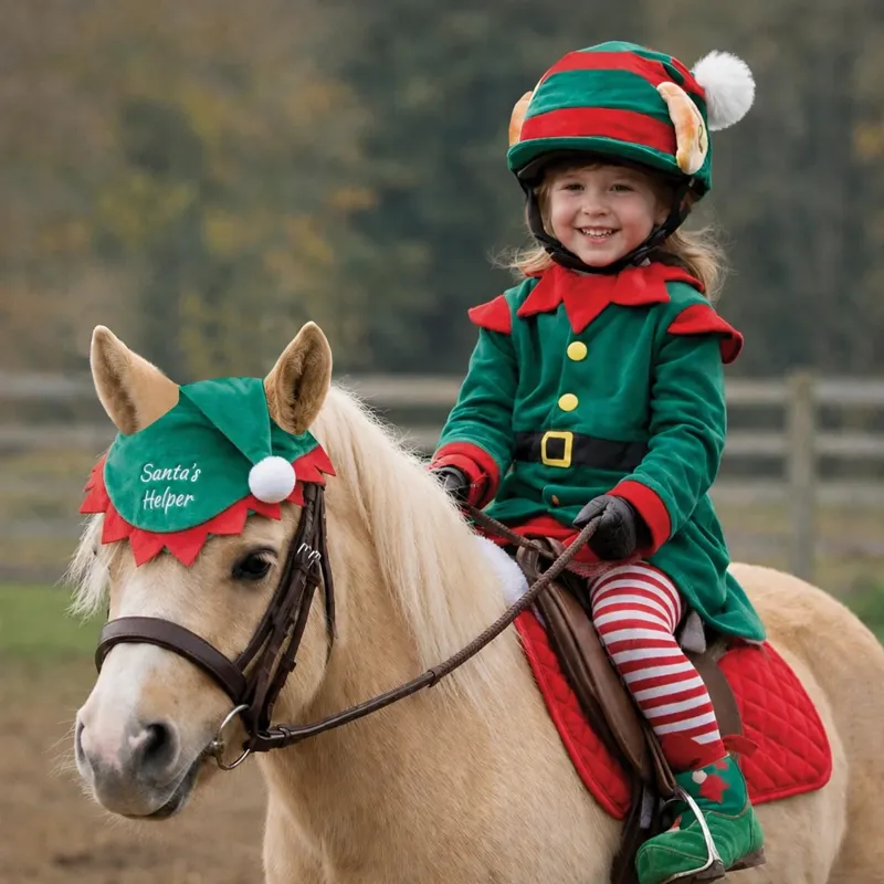 Equetech Elf Christmas Hat Silk-2