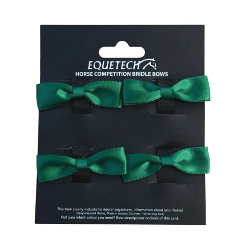 Equetech Horse Bridle Warning Ribbons in Green-2