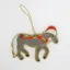 Equetech Gray Horse Beaded Embroidered Christmas Tree Decoration