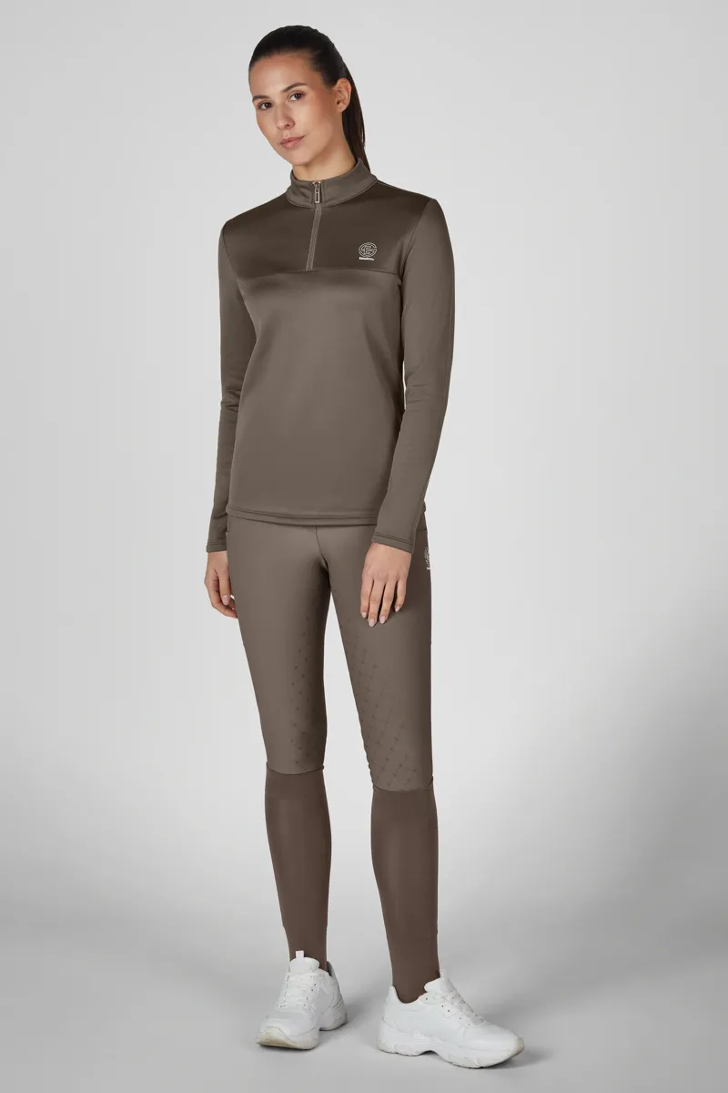 Eskadron Half Zip Shirt Ladies in Taupe