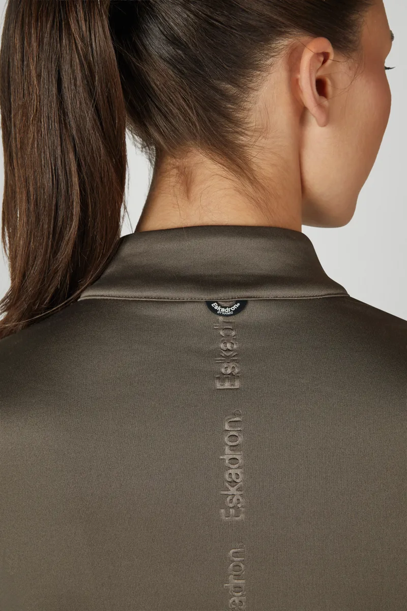 Eskadron Half Zip Shirt Ladies in Taupe-4