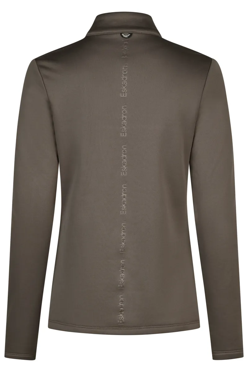 Eskadron Half Zip Shirt Ladies in Taupe-2