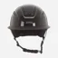 Evoke Callisto Wide Peak Riding Hat in Black Metallic and Gunmetal