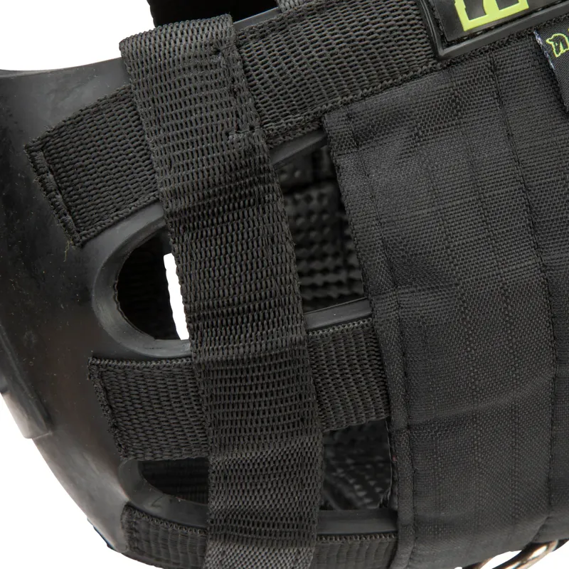 Shires FreeGraze AirFlow Grazing Muzzle in Black-6