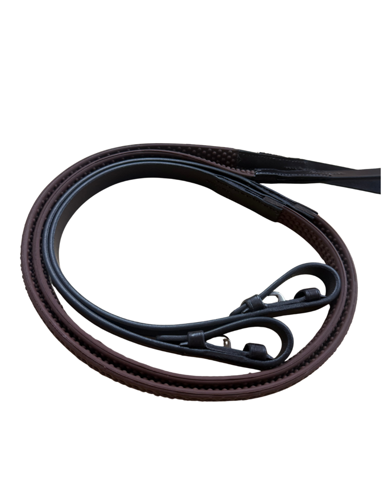 Fairfax Rubber Reins in Brown