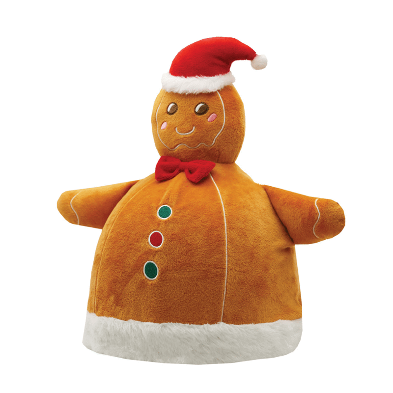 Equetech Festive Gingerbread Man Hat Silk in Brown